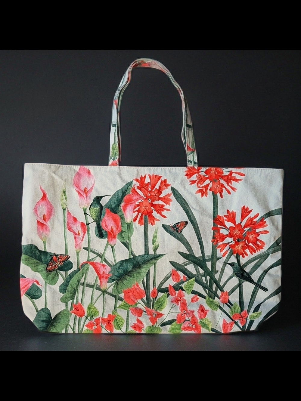 NWOT Estee Lauder Special Edition Su-2021 GWP Calla Lily Large Canvas Tote Bag